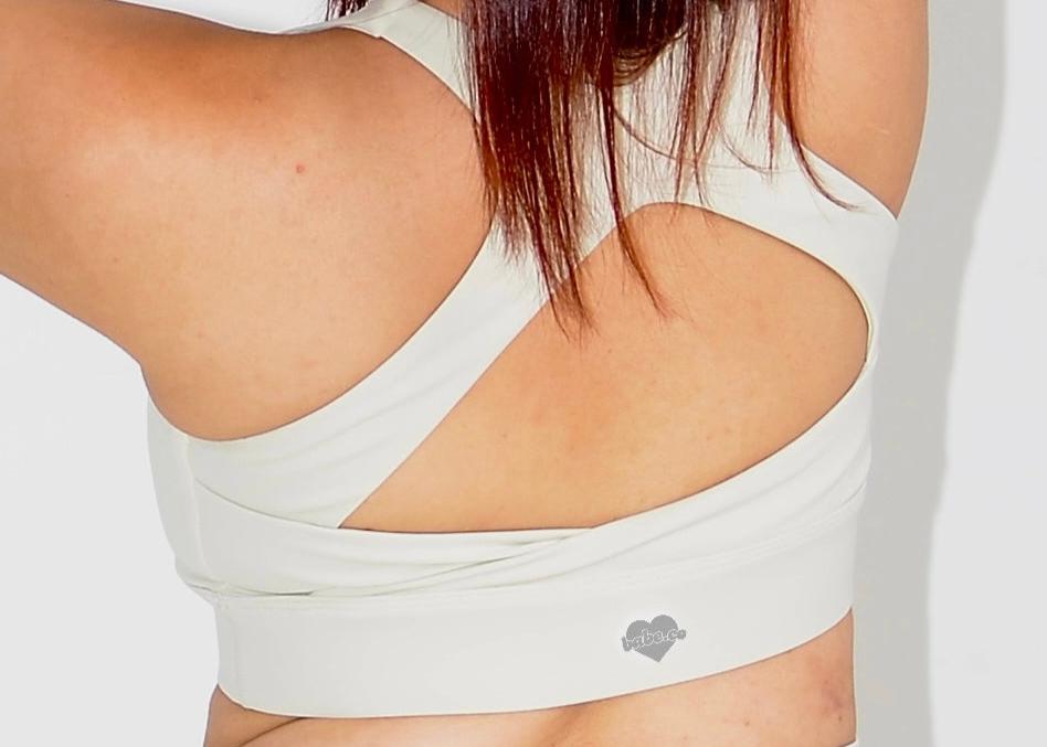 Alex Crossback Bra (White)